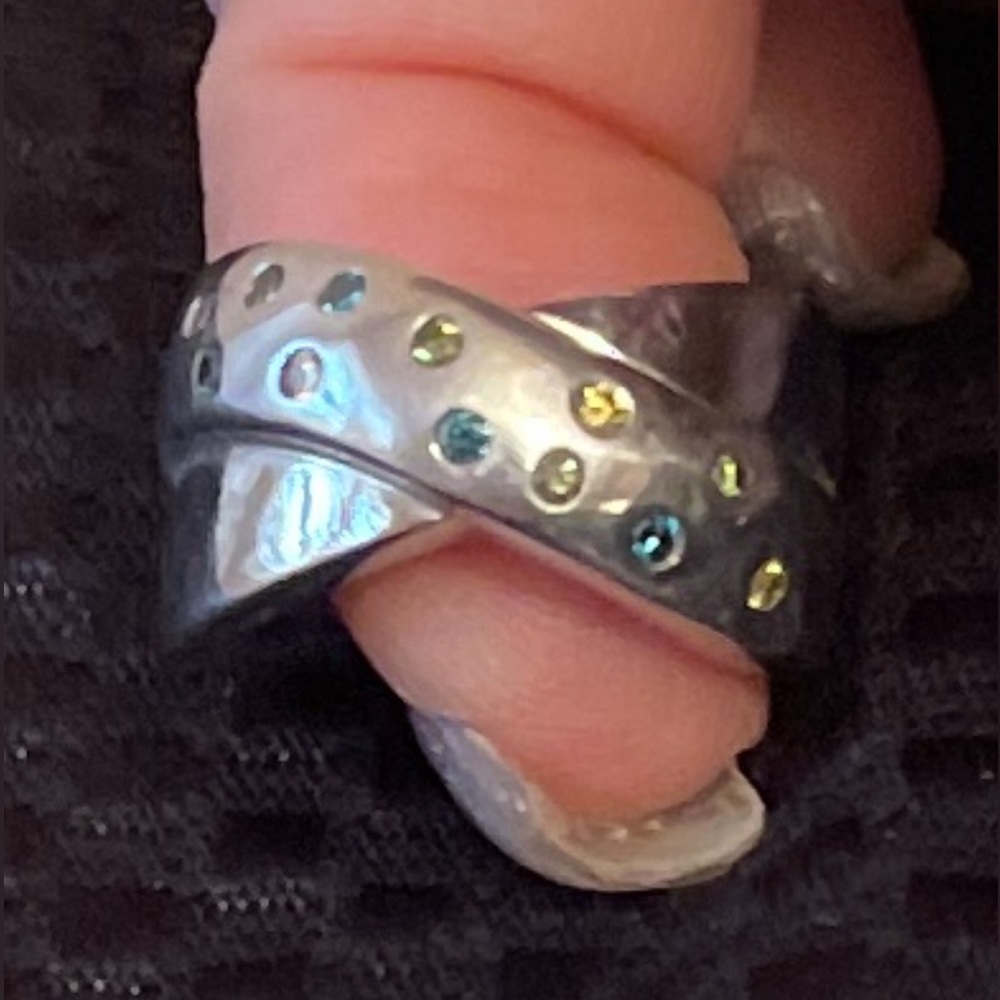 Natural Fancy Diamond Bypass Ring
